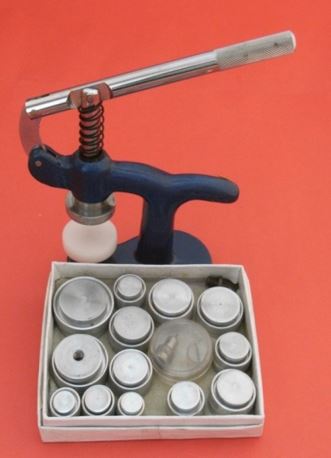 GLASS FITTING MACHINE W/28 AL DIES