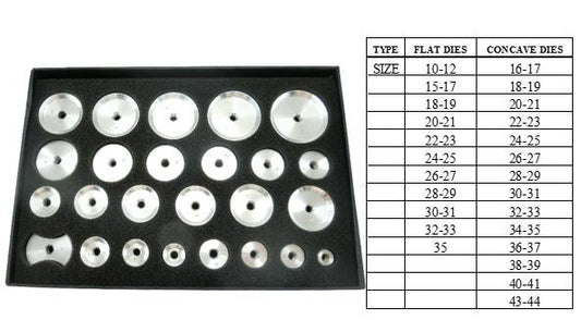 ALUMINIUM 25 SCREW FIXING DIES