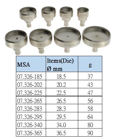 ASSORTMENT OF STEEL DIES 8 IN 1