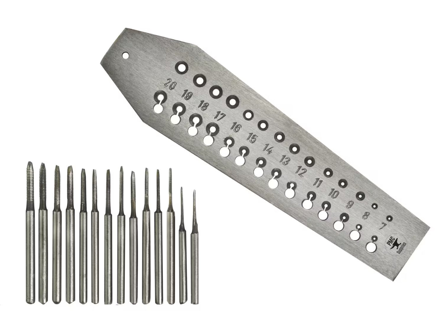 SCREW PLATES WITH TAPS 42 HOLES 0.7-2.0MM
