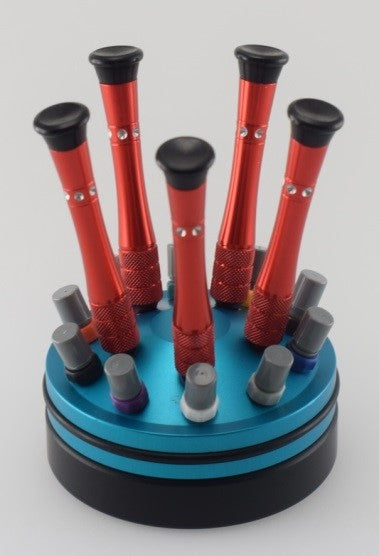 SCREW DRIVER SET ON ROTATING STAND