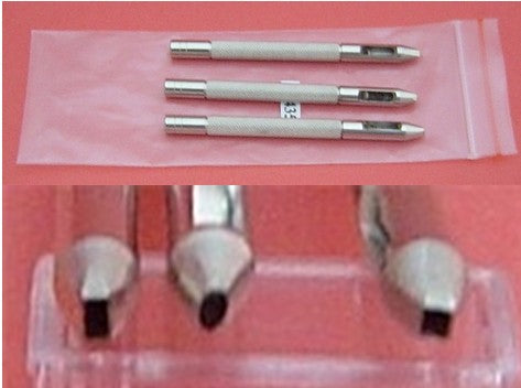 HOLES PUNCHER (OVAL + SQUARE) 3PCS