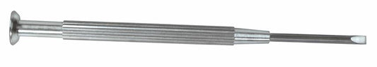 WHITE METAL SCREWDRIVER W/FIXED BLADE