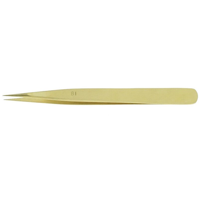 BRASS HOROTEC TWEEZER WITH FINE TIP