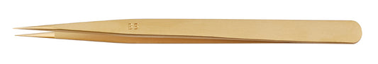 "HOROTEC" GILT BRASS TWEEZERS NO.B5