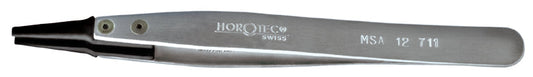 ALU. TWEEZERS W/ CARBOFIBER ESD F-BROAD PTS