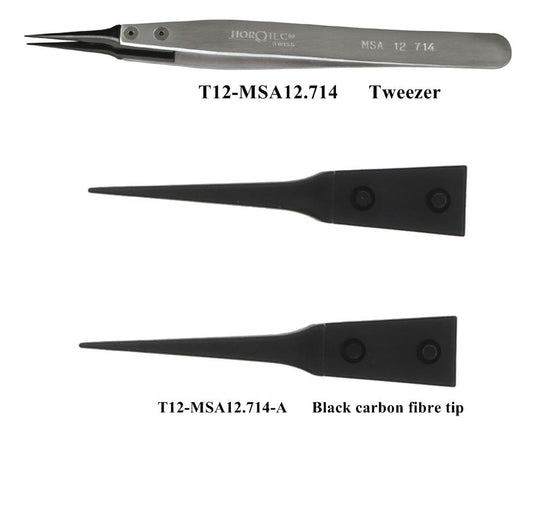 "HOROTEC" TWEEZER WITH PLASTIC TIPS